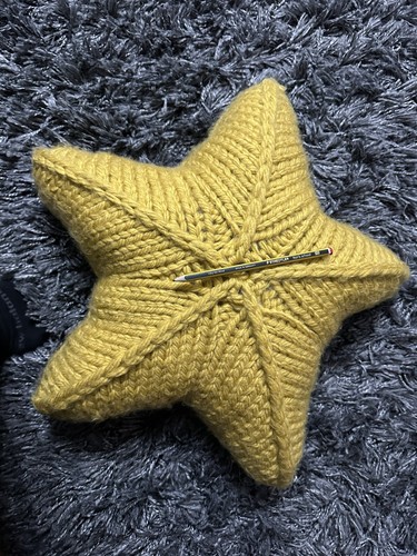 Big handmade knitted yellow - handmade,