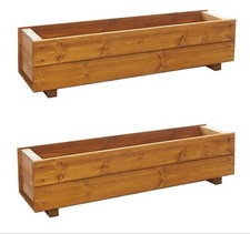 Wooden Garden Planter Troughs