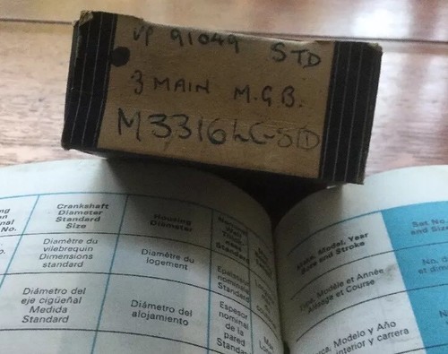 Mgb std main bearings - main,