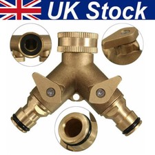 2 WAY BRASS HOSE PIPE DOUBLE