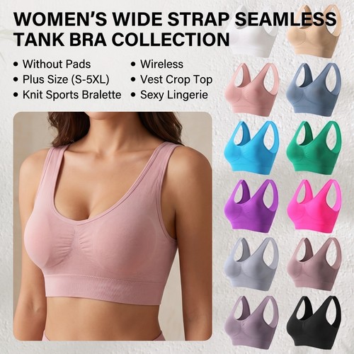 Women seamless tank bra - tank,