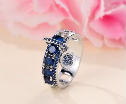 Ladies charm ring silver - , tone