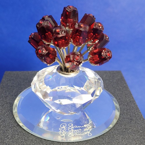 Swarovski crystal vase red - swarovski, of