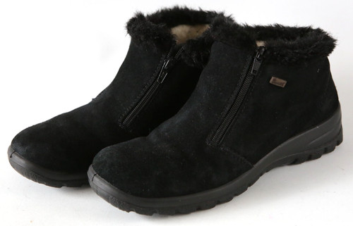 Rieker everest black suede - rieker,