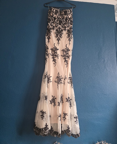Goddiva strapless lace dress - goddiva,
