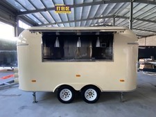 Cream Retro Food Trailer