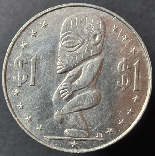 Cook islands one dollar - islands,