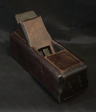 A Nice Mahogany Shipwrights Round Convex Sole Block Gutter Plane Vintage Antique