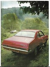 Vauxhall Firenza Early-Mid 1972 UK Market Sales Brochure 1256 1800 2300 DL SL 