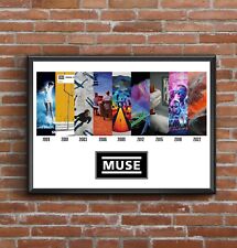 Muse - Discography Multi Album Art Print - Great Fathers Day Gift or Anniversary