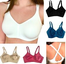 Ladies Marks Bra Flexi-Fit White Non Wired Full Cup Multi Way Strap Non Padded