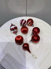 Christmas Tree Baubles Glass