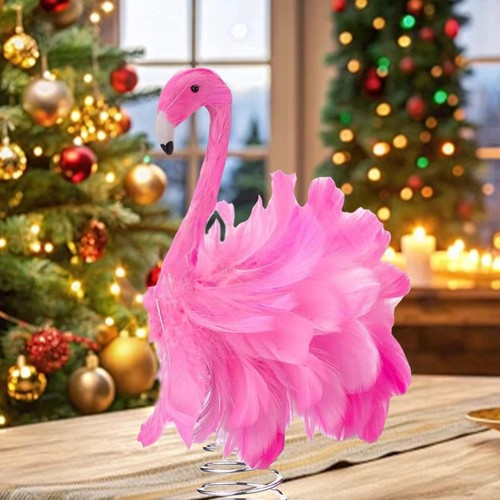 Flamingo christmas tree - christmas, topper