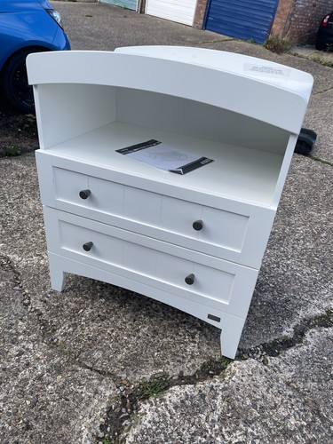 White baby changing table - baby,