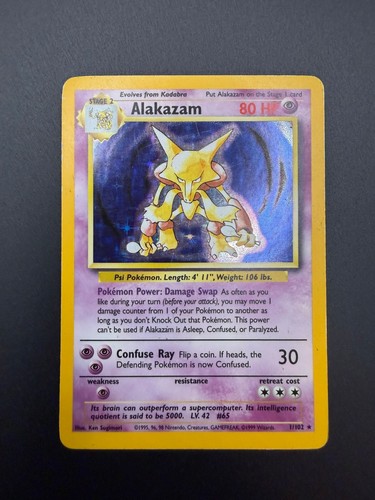 Pokemon alakazam holo rare - pokemon,