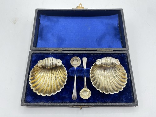 Antique silver hallmarked salt - antique,