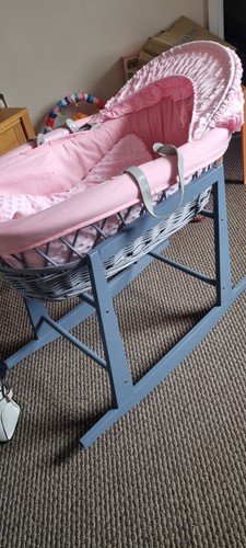 Moses basket pink - moses, basket,