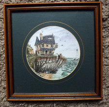 Print cottage lighthouse