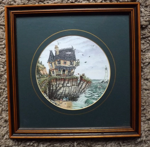 Print cottage lighthouse