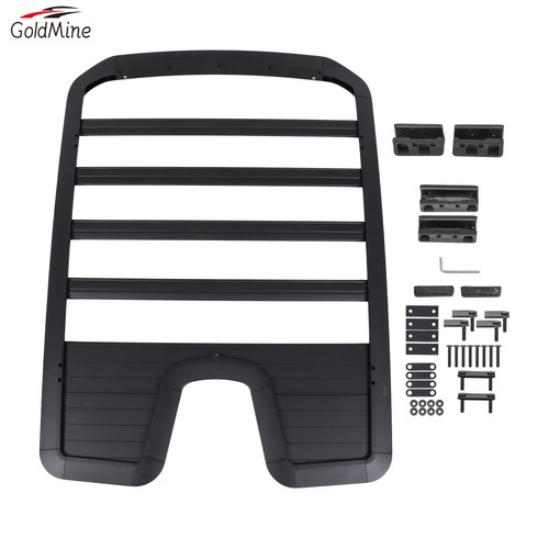 Black aluminum roof rack rail - roof,