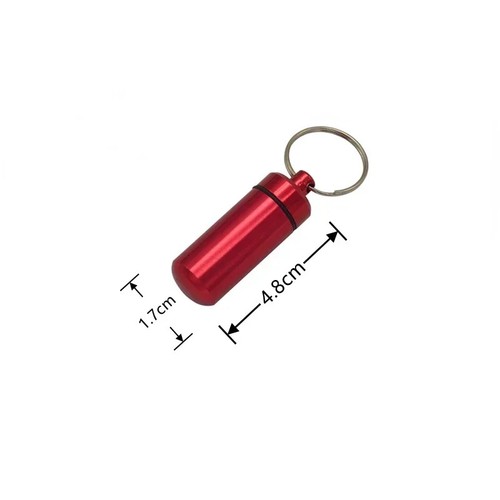 Keychain pill holder - keychain,