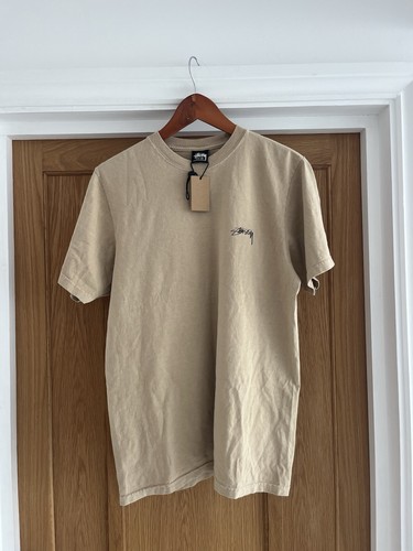 Stussy men khaki shirt - khaki, t-shirt