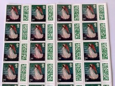 50 x 2ND CLASS UNFRANKED (BARCODED) STAMPS SELF ADHESIVE AND EASY PEEL F/V £43.5