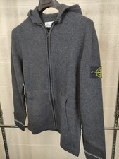Stone Island Hooded Cardigan knit In Charcoal BNWT 