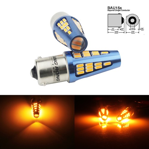 Pair bau15s 581 py21w - 1, amber