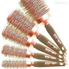 HEAD JOG PINK RADIAL CERAMIC & IONIC HAIR BRUSH SET X5 Brush SET!