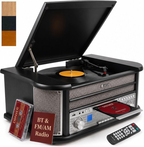 Vinyl record player with - vinyl,