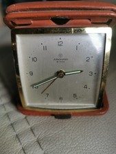Vintage pocket alarm clock, manual wind up by Junghans - Bivox