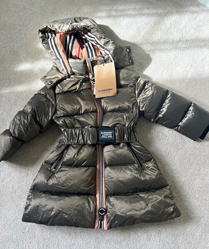 Burberry girls grey hooded - grey,