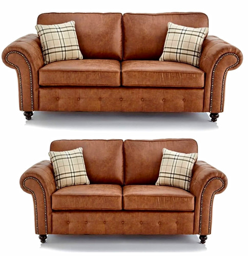 Traditional brown faux - traditional, suede