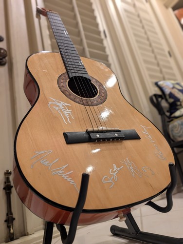 Journey signed acoustic guitar - journey,
