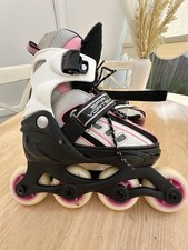 Vortex Pink Adjustable Kids inline skates, size UK 12-2 , girls, used