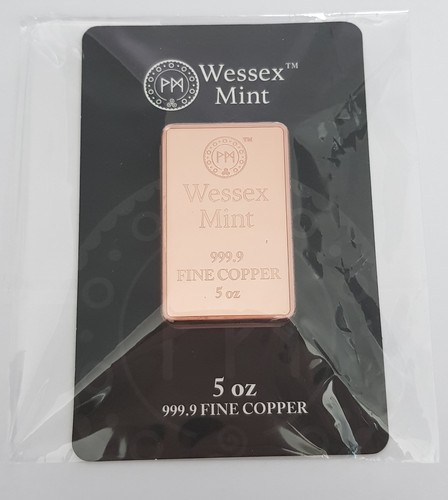 5oz copper bar 999 fine - 5oz, 999.9
