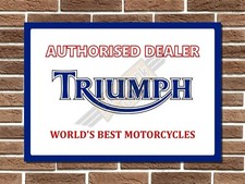 Triumph dealer metal - dealer, sign