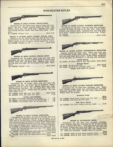 1938 paper winchester rifle - paper,