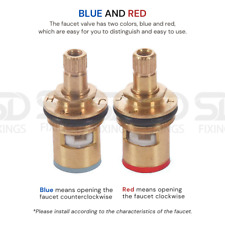 SET 2pcs Replacement Tap Cartridge Valve 1/4 Turn, Ceramic Faucet Cartridges