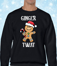 GINGER TW*T CHRISTMAS JUMPER SWEATER GFESTIVE XMAS TOP SWEATER FUNNY RUDE NEW