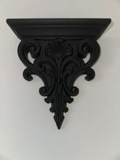 Ornate Wall Shelf - Black - 3D