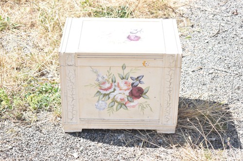 Vintage floral wooden blanket - vintage,