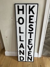 Antique Vintage Cast Iron holland kesteven sign
