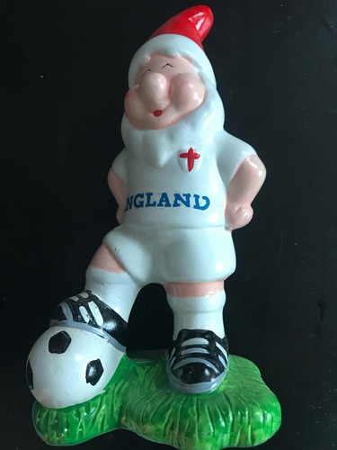 Ceramic football gnome statue - football,