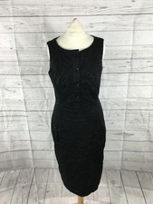 Women's Karen Millen Tailored Dress - Size UK10 - Black - Great Condition
