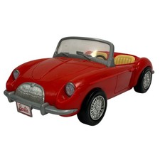 Barbie red convertible car - red,