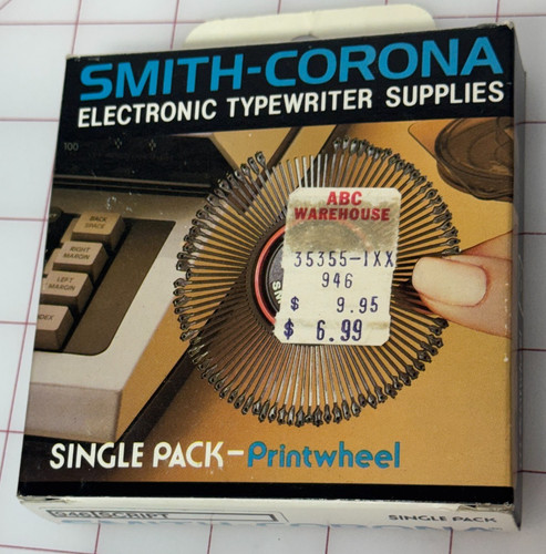 Vtg smith corona printwheel - vtg,