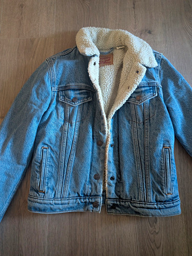 Levi sherpa trucker denim - sherpa,
