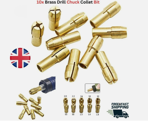 10x brass drill chuck - brass,